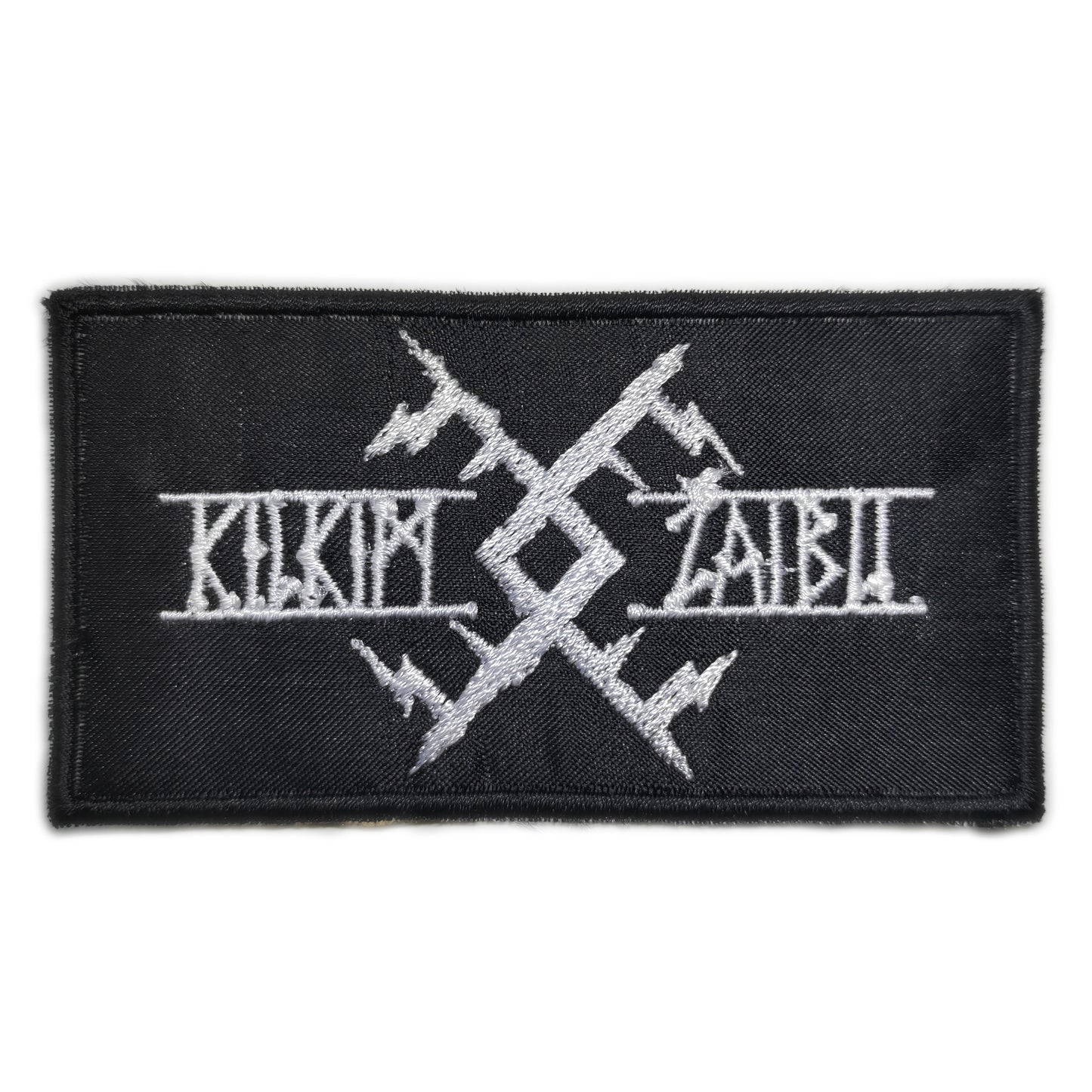 Kilkim Žaibu Logo Patch White