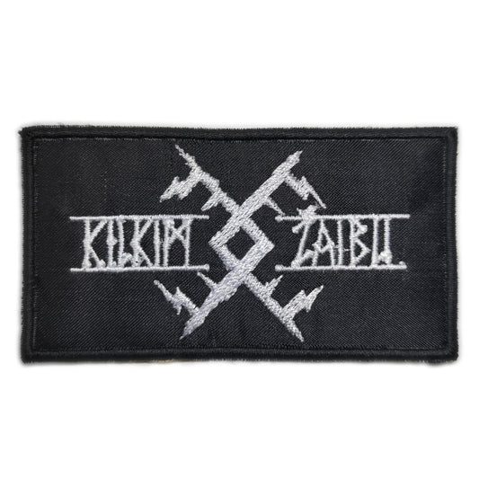 Kilkim Žaibu Logo Patch White